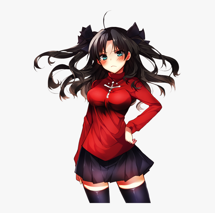 Transparent Rin Tohsaka Png Rin Fate Stay Night Png Png Download Kindpng