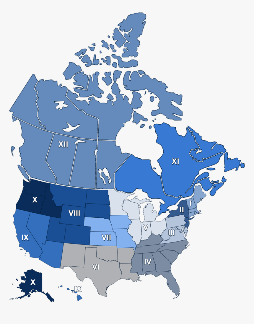 Black Map Of North America, HD Png Download, Free Download