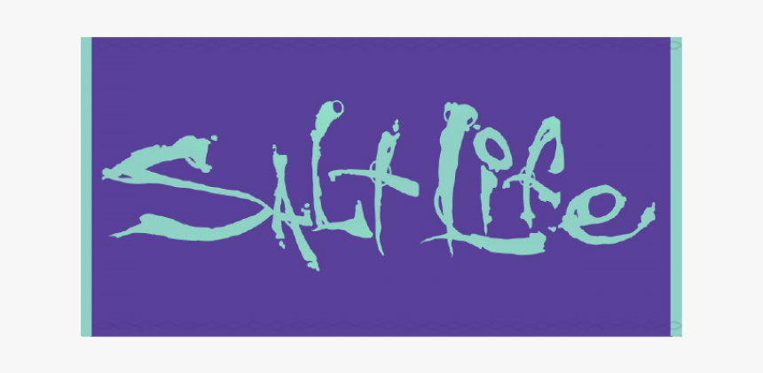 Salt Life Large Purple Beach Towel - Salt Life Decal, HD Png Download, Free Download