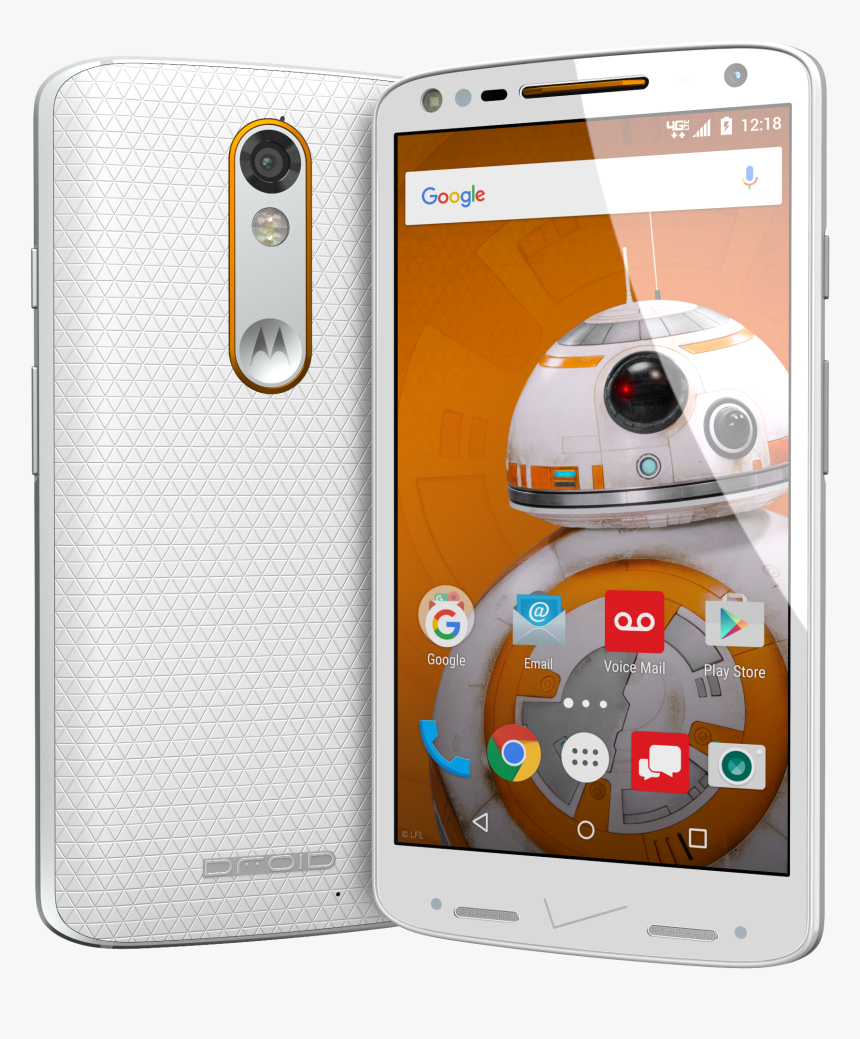 Lead Droid - Motorola Turbo 2 White, HD Png Download, Free Download