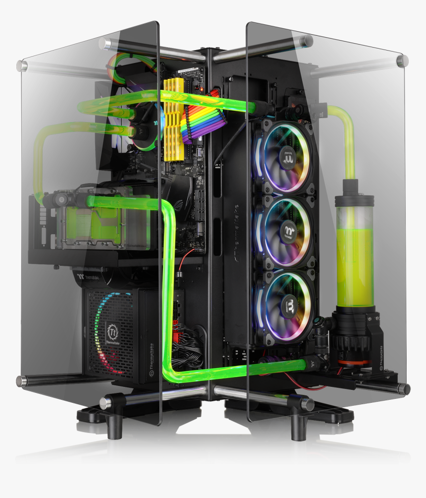 Thermaltake Core P90 Tempered Glass Black, HD Png Download, Free Download