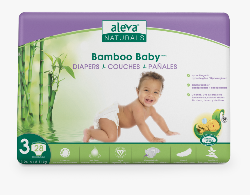 Aleva Naturals Bamboo Diapers, HD Png Download, Free Download