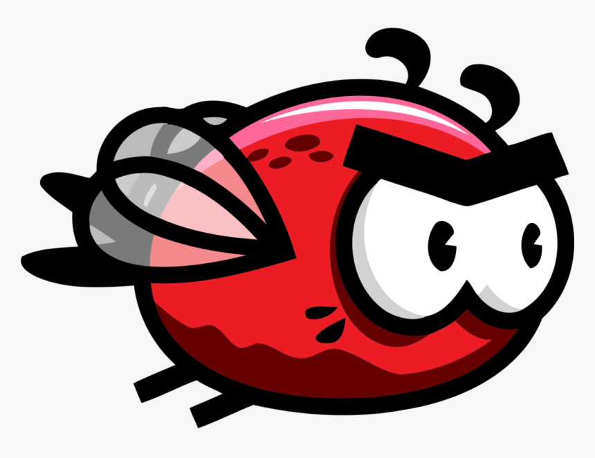 Ladybird,smile,red - Flappy Bird Sprite Png, Transparent Png, Free Download