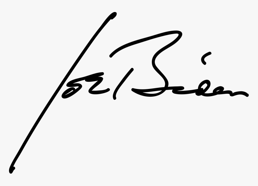 Joe Biden Signature Png, Transparent Png - kindpng