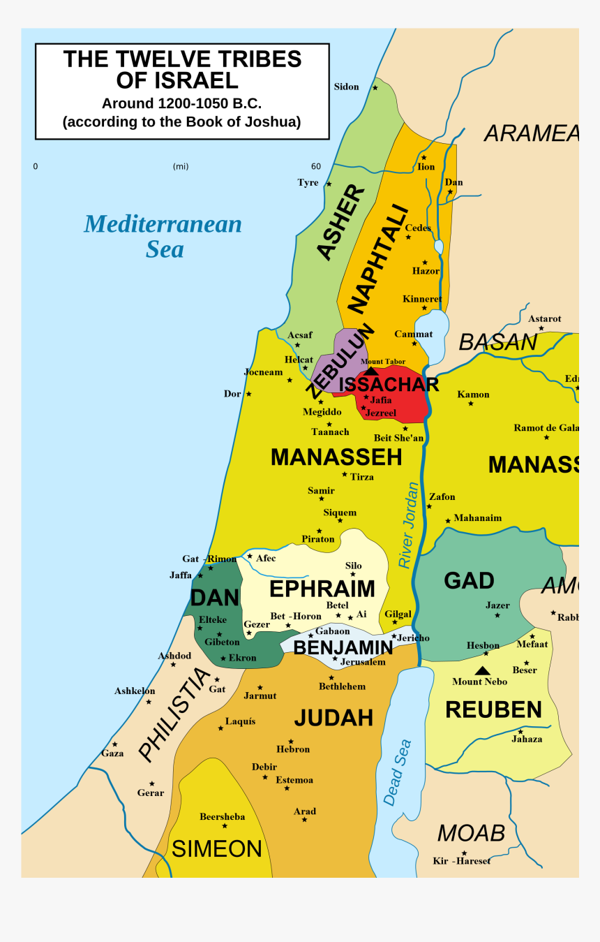 362 3628999 12 Tribes Of Israel Map Hd Png Download 