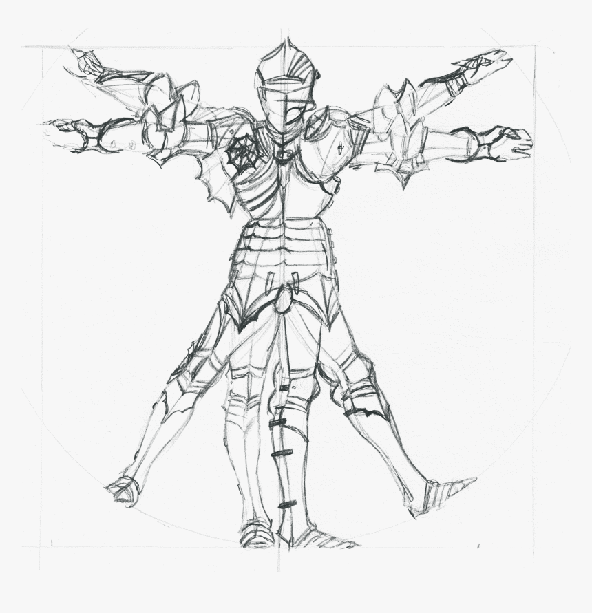 Middle Ages Armor Drawings, HD Png Download, Free Download