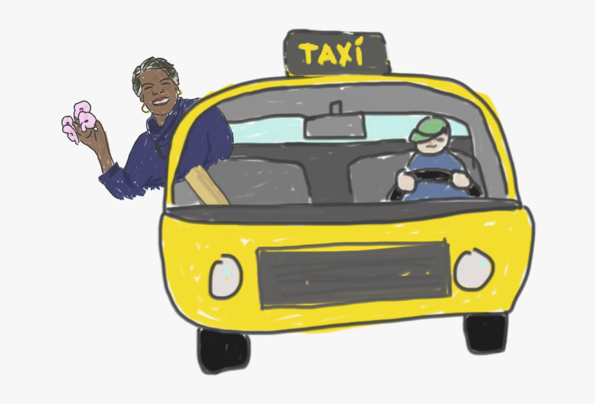 Maya Angelou Take Your Poet To Work Day In Taxi - Cartoon, HD Png Download, Free Download