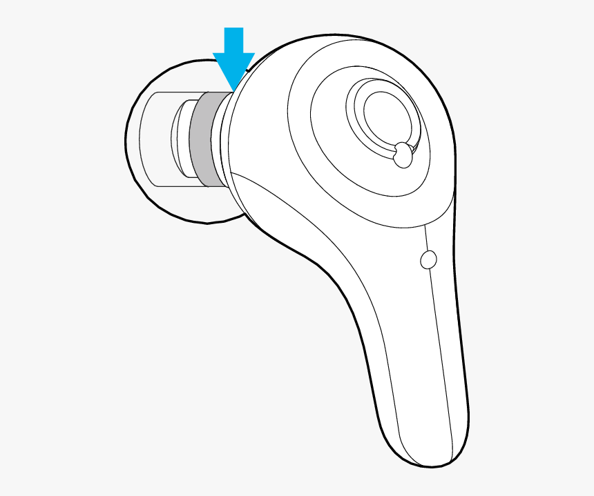 Jvc Gumy Wireless Bluetooth In Ear Headphones Jvc Hafx9bt - Line Art, HD Png Download, Free Download