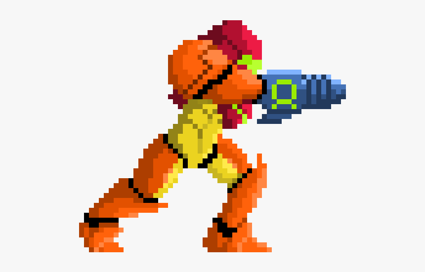 Samus Pixel Art Smash Bros, HD Png Download, Free Download