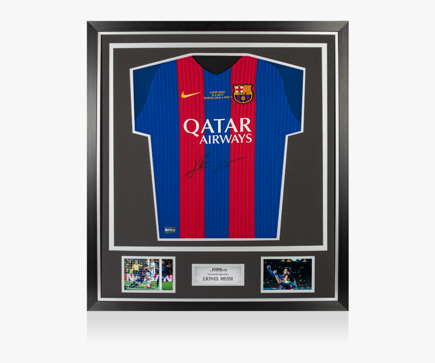 Messi Signed Jersey Framed, HD Png Download, Free Download