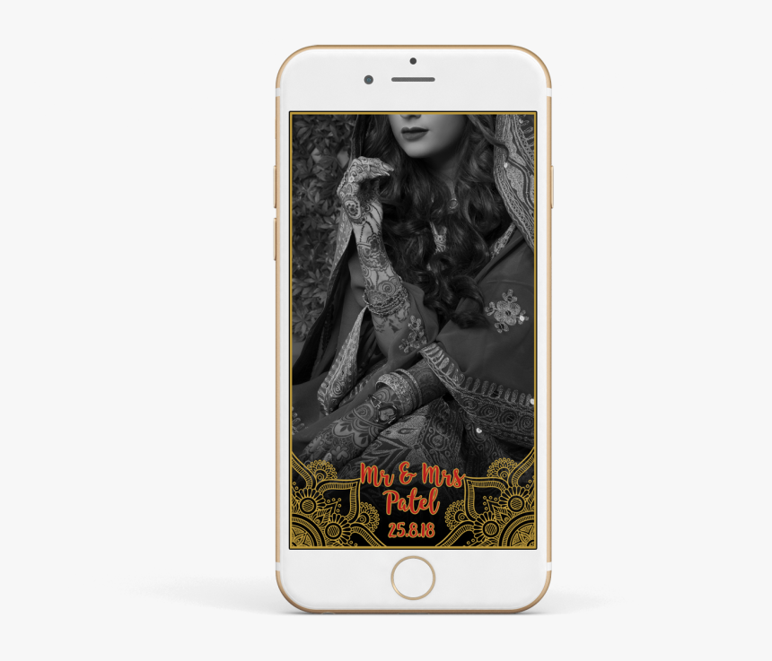 Snapchat Wedding Filter - Mehndi, HD Png Download, Free Download