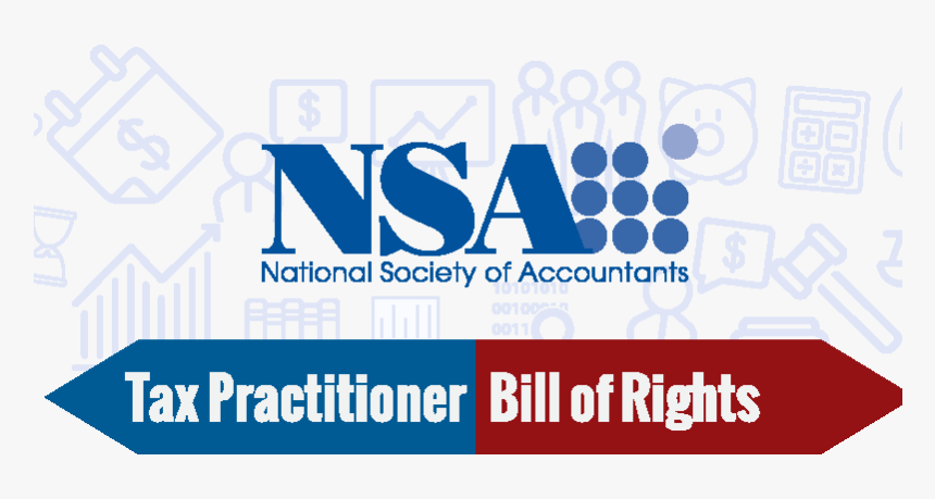 Nsa Tax Practitioner Bill Of Rights Image - National Society Of Accountants, HD Png Download, Free Download