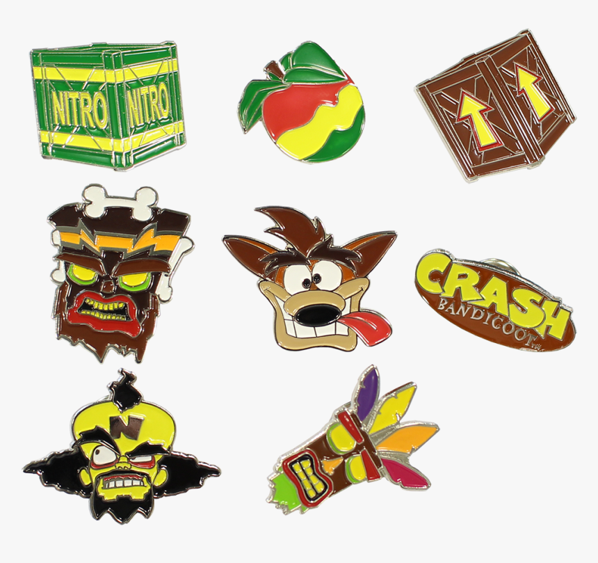 Crash Bandicoot Enamel Pin, HD Png Download, Free Download