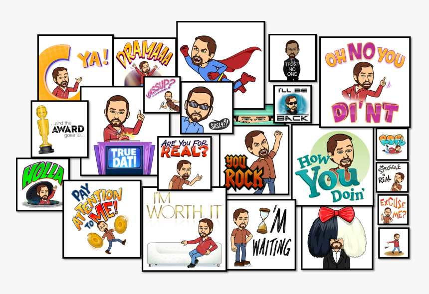 Bitmoji Collage, HD Png Download, Free Download