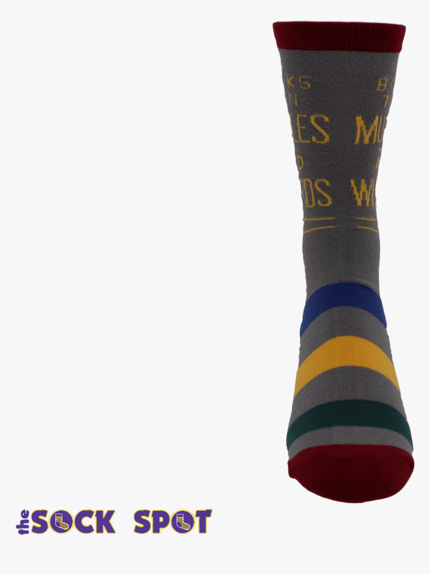 Books Turn Muggles Into Wizard Harry Potter Socks - Sock, HD Png Download, Free Download