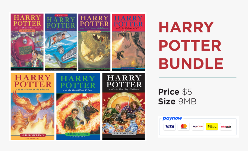 Harry Potter Books English, HD Png Download, Free Download