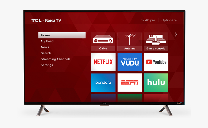 Tcl 55s425 55 Inch 4k Smart Led Roku Tv 2019, HD Png Download, Free Download