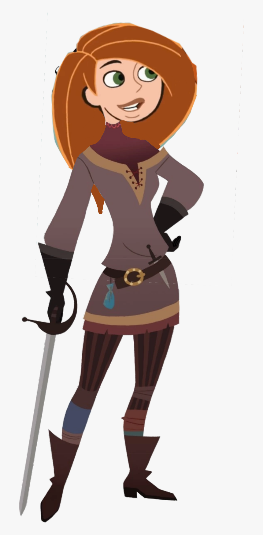 #kimpossible Kim Possible Dressed Like Cassandra Of - Tangled The Series Characters, HD Png Download, Free Download