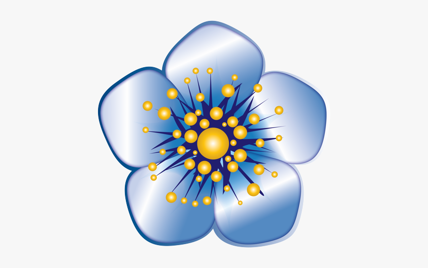 Blue Cherry Blossom Icon, HD Png Download, Free Download