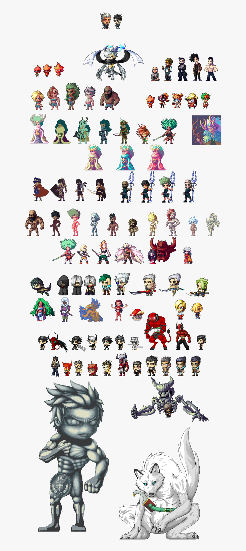 Lookie These Original Characters I Did - Garen Sprite Sheet, HD Png Download, Free Download