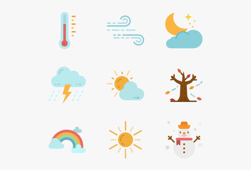 Weather Icon Packs - Weather Forecast Icon Png, Transparent Png, Free Download