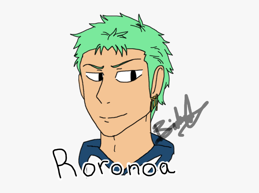 Roronoa Zoro Headshot Commission - Cartoon, HD Png Download, Free Download