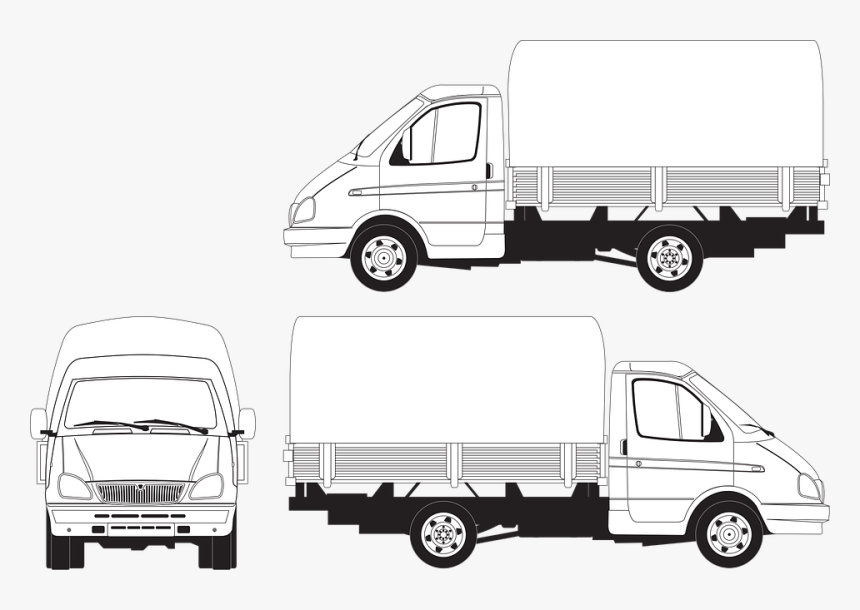 Gas, Gazelle, Awning, Body, Truck, Russian Truck, Load - 트럭 일러스트 레이터, HD Png Download, Free Download