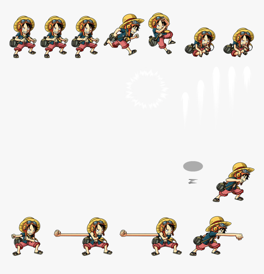 Sprite Sheet One Piece, HD Png Download, Free Download