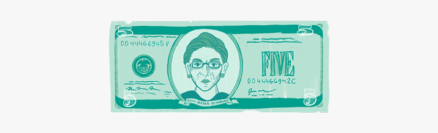 Women On Money Rbg - Cash, HD Png Download, Free Download