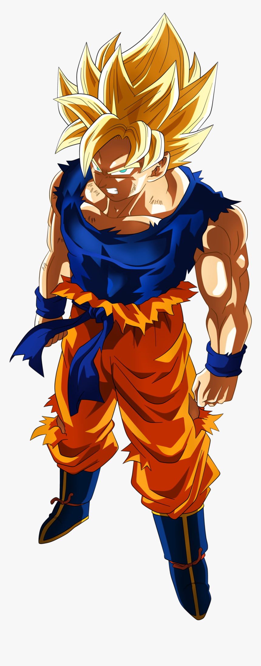 Son Goku Super Saiyan Fnf By Nekoar-dak5a11 - Son Goku Super Sayajin, HD Png Download, Free Download