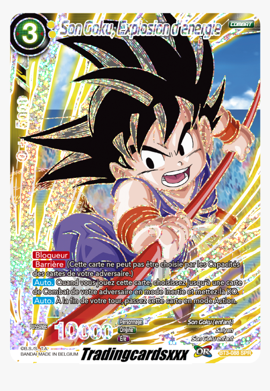 Dragon Ball Ball Ball Super Son Goku Explosion D Energie Ss4 Goku Dbs Card Game Hd Png Download Kindpng