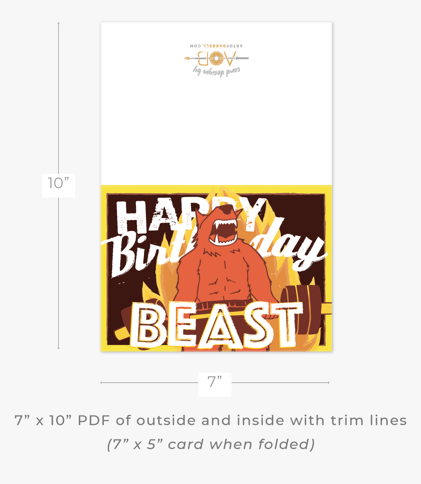 Happy Birthday Weightlifting Beast, HD Png Download, Free Download