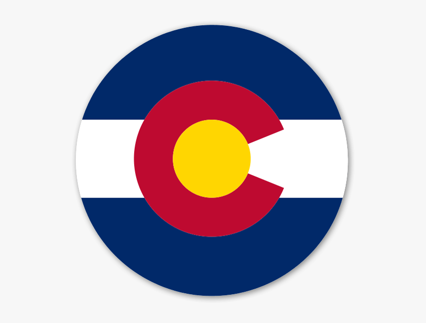 Colorado Circle Flag Sticker - Colorado State Flag, HD Png Download, Free Download