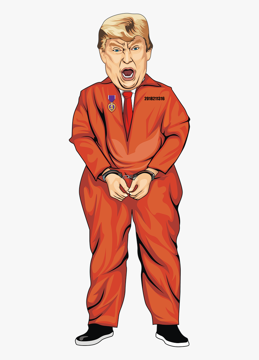 Trump Orange Suite Free Photo - Trump In Orange Jumpsuit T Shirt, HD Png Download, Free Download