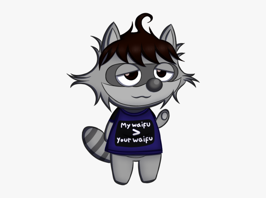 Weeb Raccoon - Cartoon, HD Png Download, Free Download