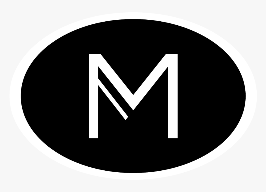 Logo Black Circle With White M, HD Png Download, Free Download