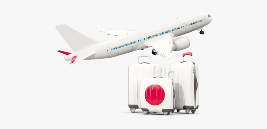 Luggage With Airplane - Airplane Israel Png, Transparent Png, Free Download