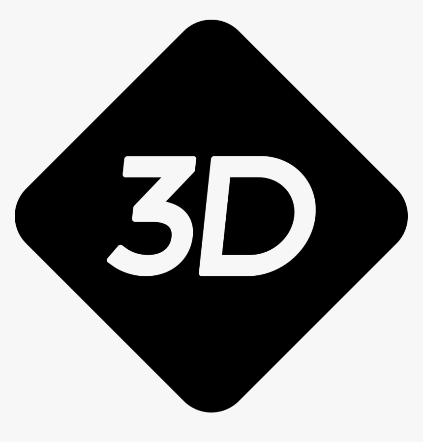 3d Video Icon - Traffic Sign, HD Png Download, Free Download