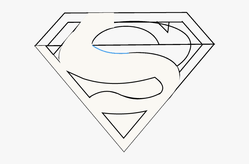 How To Draw Superman Logo - Emblem, HD Png Download, Free Download