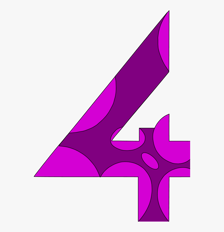 Thumb Image - Purple Number 4 Png, Transparent Png, Free Download