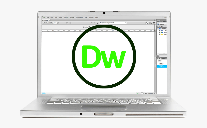 Dreamweaver With Logo , Png Download - Excel Page On Laptop, Transparent Png, Free Download