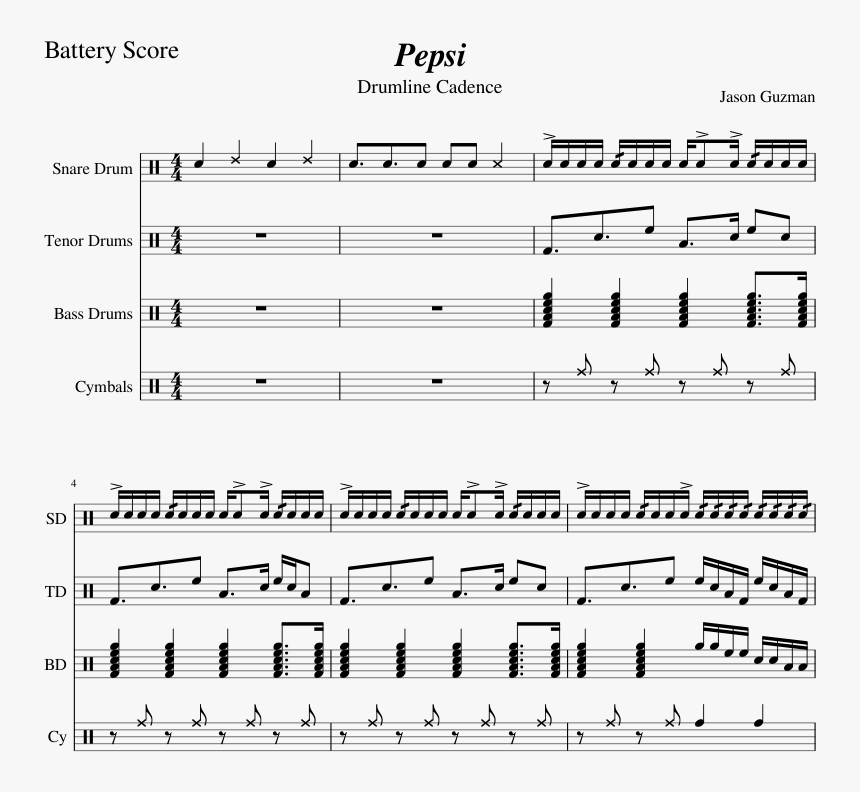 Snare Drum Cadence, HD Png Download, Free Download