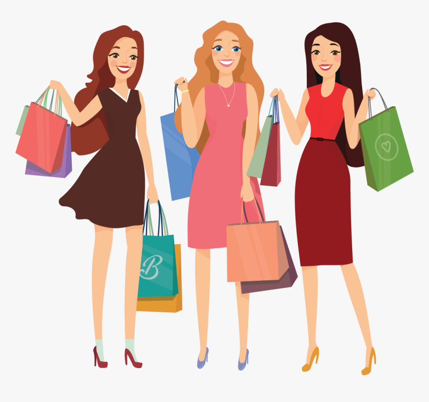 It Begins With One Of The Three Of Us Throwing Out - Shopping Ladys, HD Png Download, Free Download