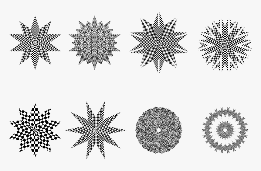 Visual Arts,plant,flora - Circle With Star Shape, HD Png Download, Free Download