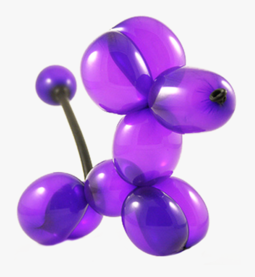 #purple #balloon #animal #balloonanimal #dogballoon - Balloon Animals Png, Transparent Png, Free Download