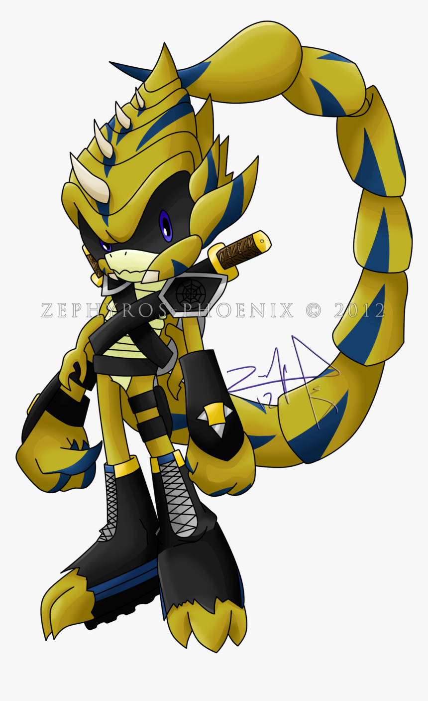 Drawing Scorpion Deathstalker - Sonic The Hedgehog Scorpion, HD Png Download, Free Download