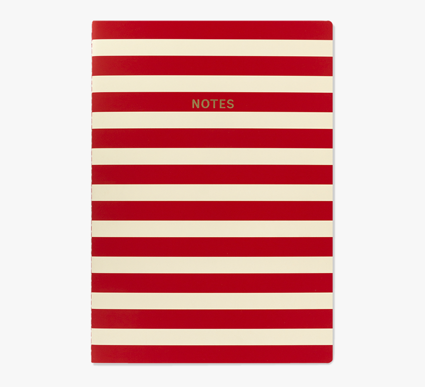 Red/white Stripe - A4 Notebook - General Supply, HD Png Download, Free Download