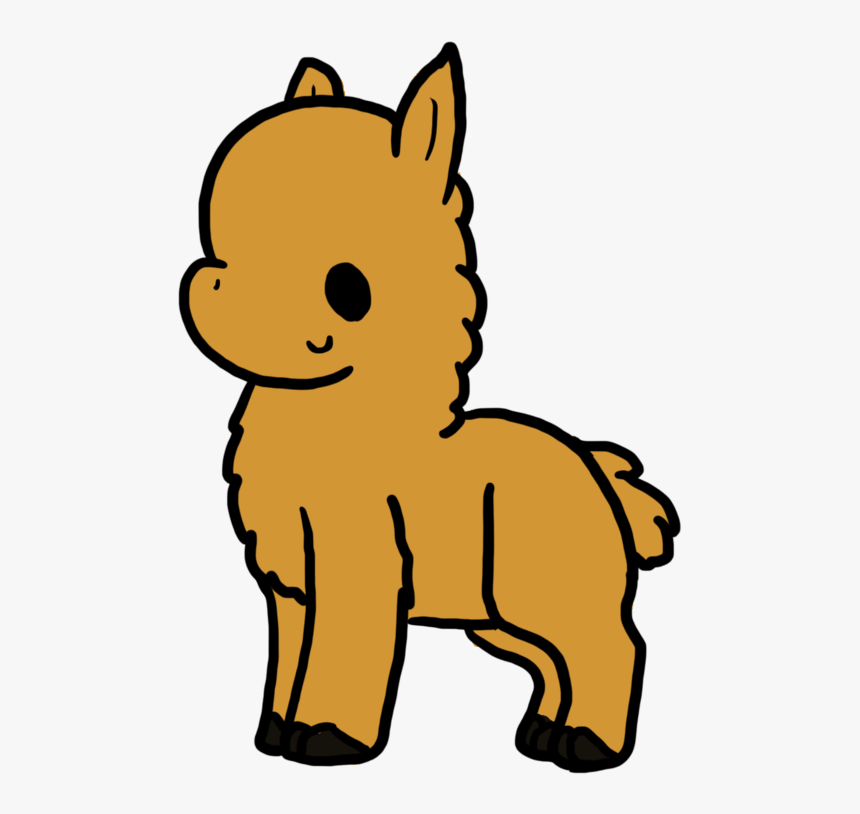 Cute Llama Cartoon Png - Cartoon Llama No Background, Transparent Png, Free Download