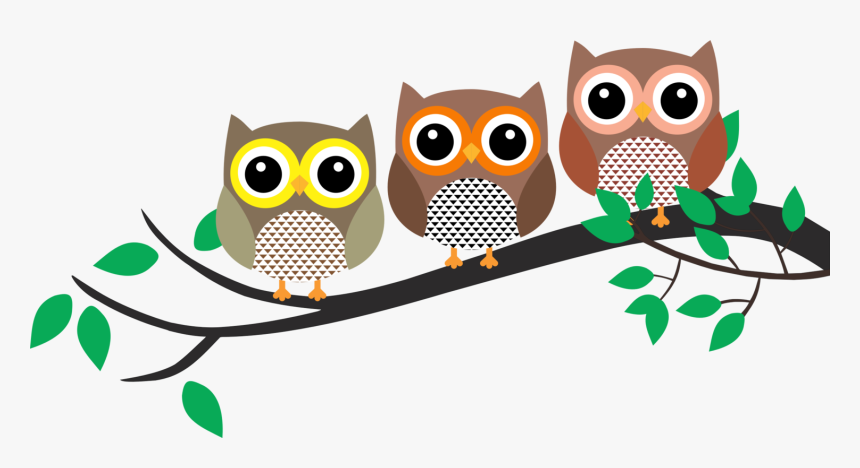 Owl,beak,bird - Tree Branch Owl Clip Art, HD Png Download, Free Download