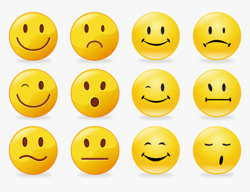 Transparent Free Emoticons Clipart - Smiley A Imprimer, HD Png Download ...